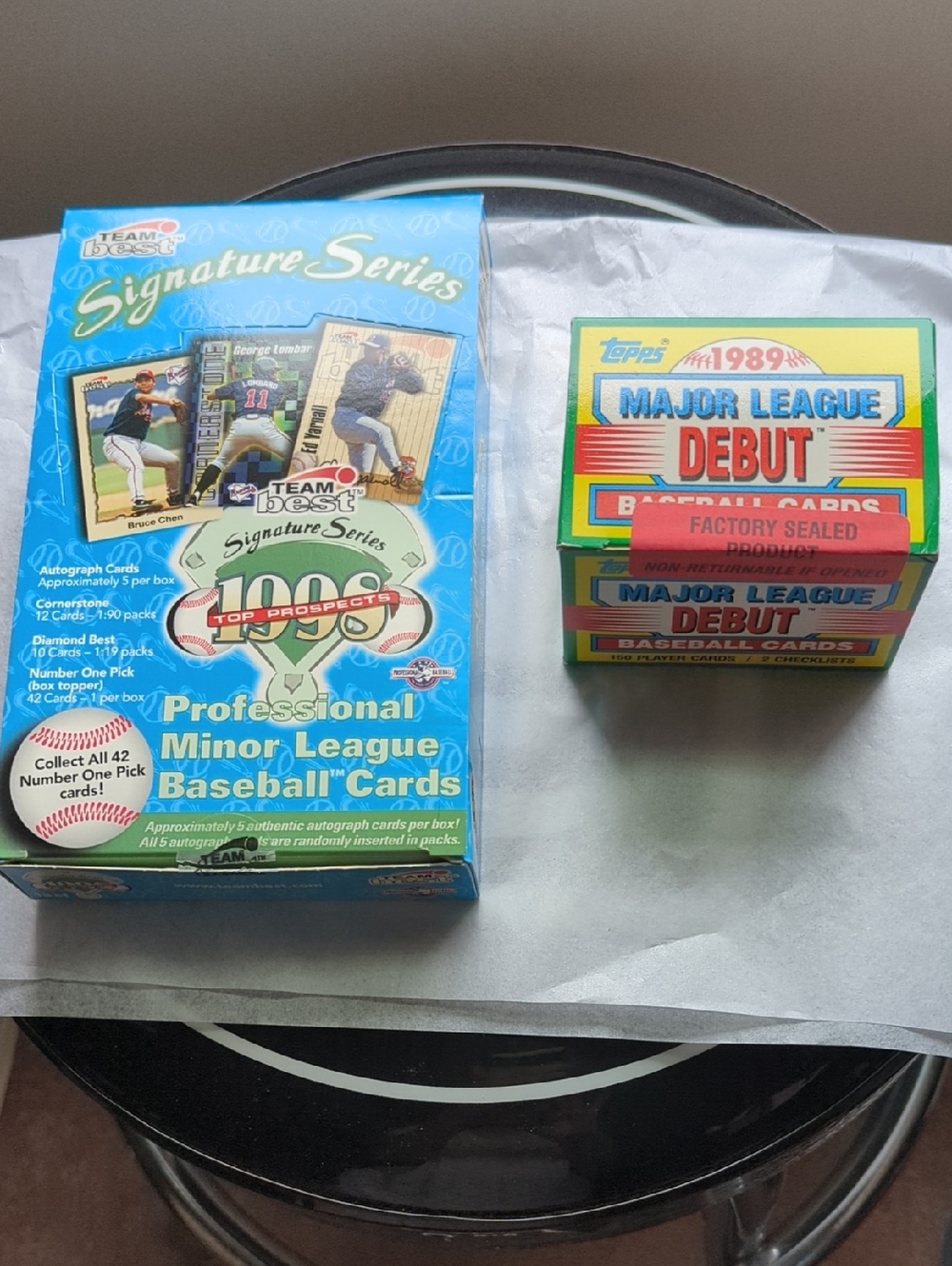 Topps Baseball Card Box Set - Blue & Yellow Packaging.Team Best Signature Series